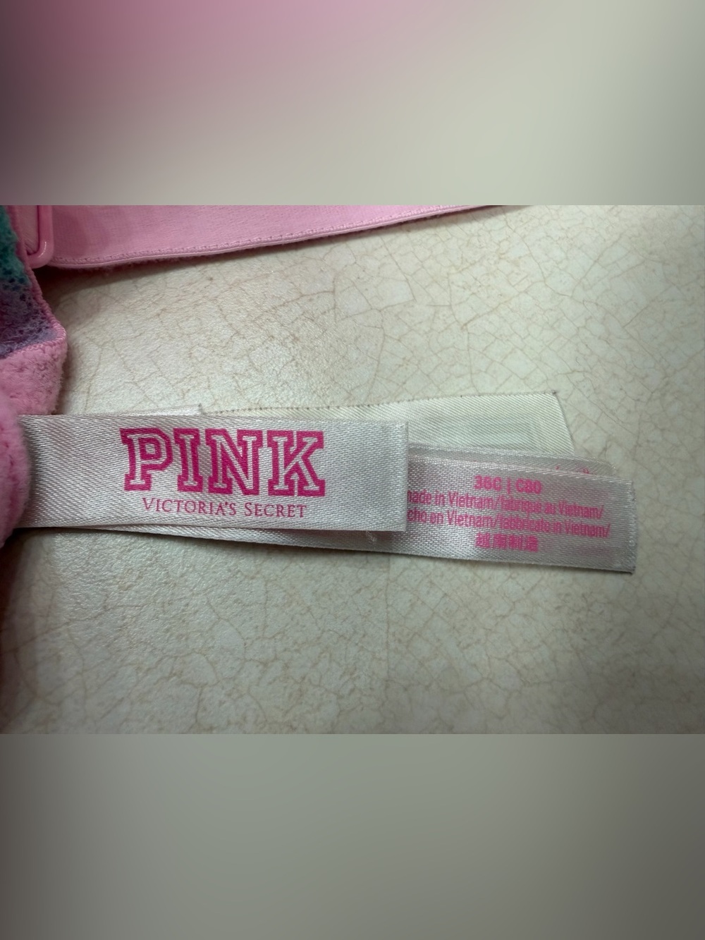 Victoria secret/pink -Pastel Rainbow Lace T-Shirt Bra - Women Intimates - Picture 4 of 4